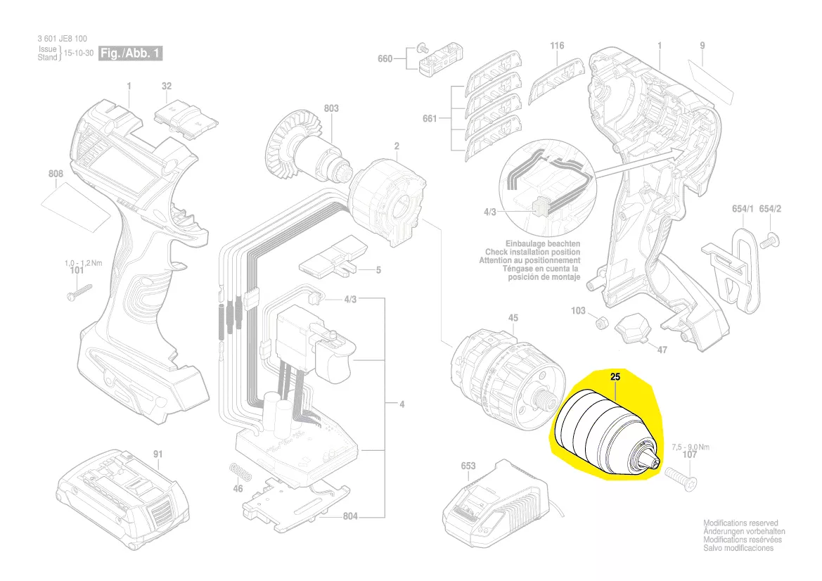 Mandrin à serrage rapide réf. 2 609 111 944 BOSCH